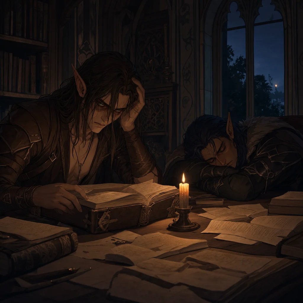 Caelum Reads the Tome All Night